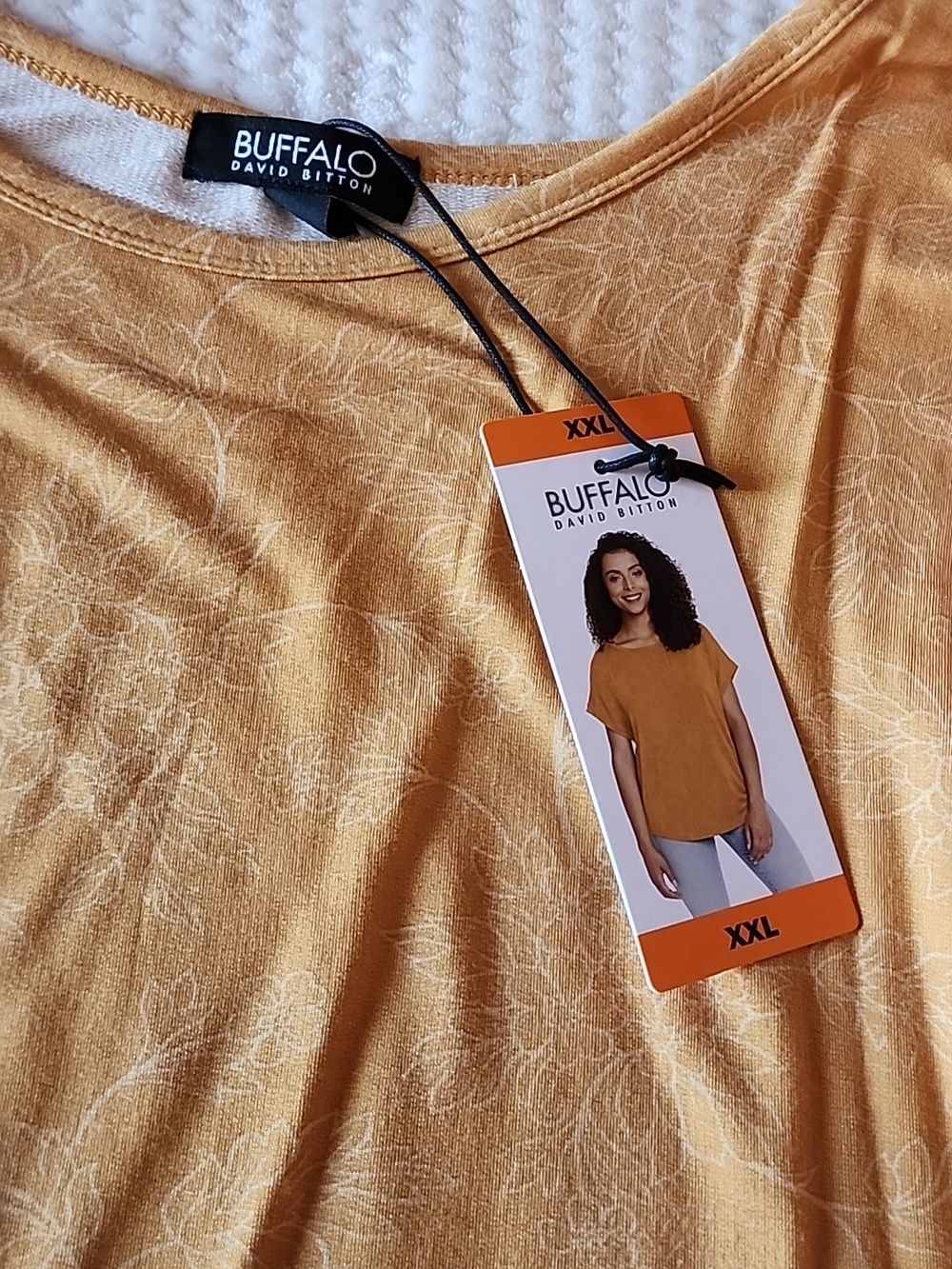 Buffalo David Bitton Brand New Super Soft Lightweight French Terry Sleeve Top - Picture 5 of 10